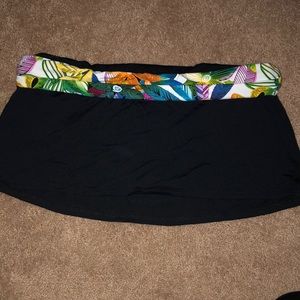 Black skirt swimsuit bottoms